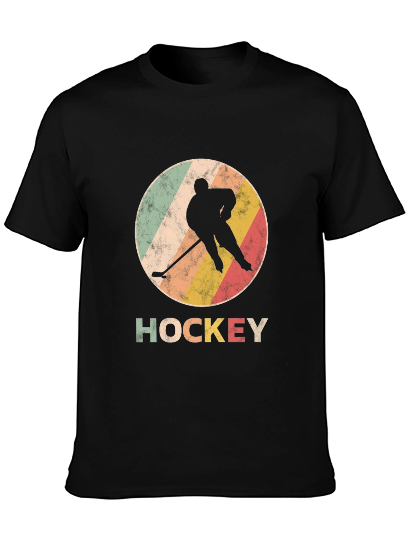 Vintage Hockey Player Graphic T-Shirt