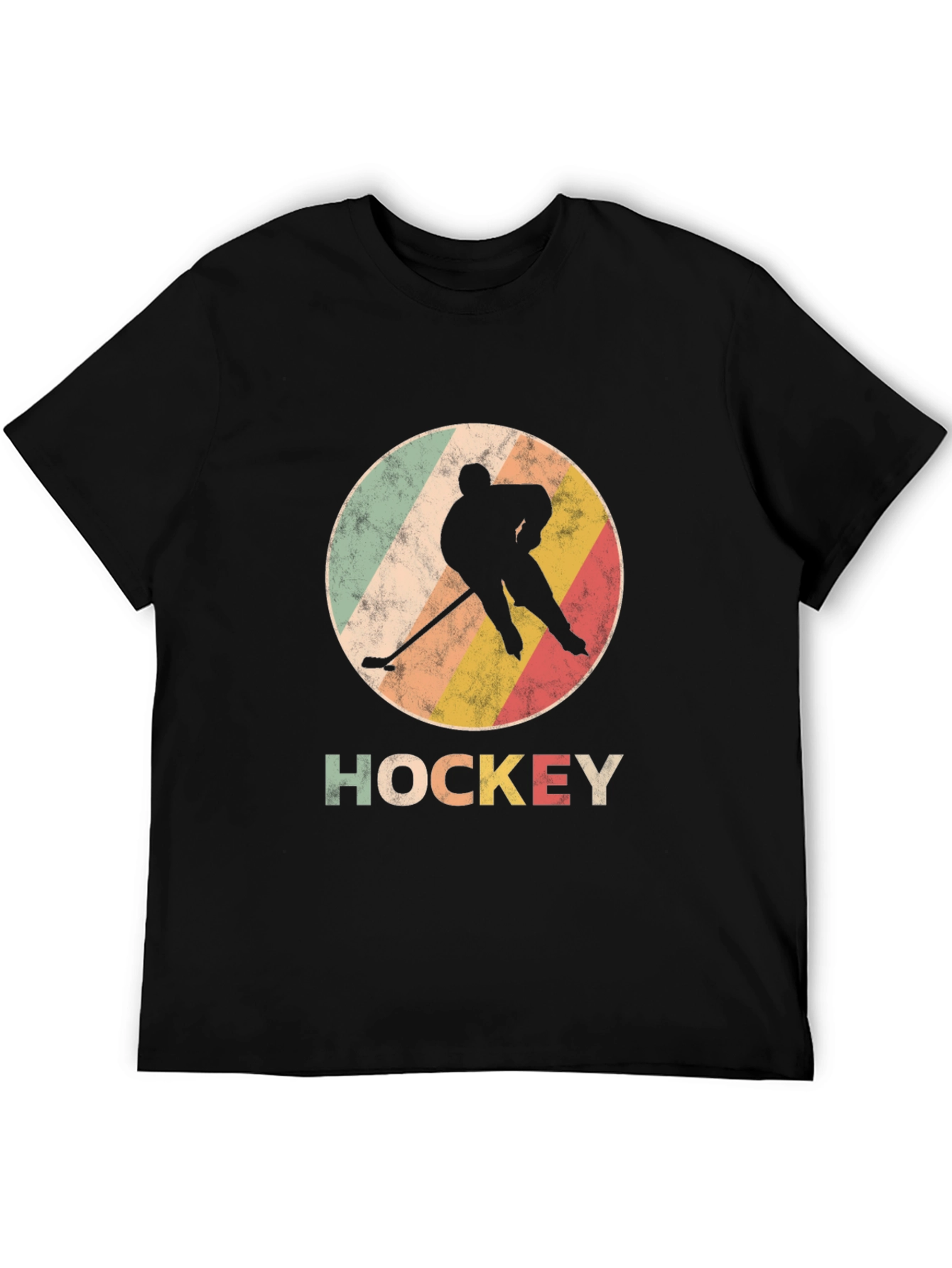 Vintage Hockey Player Graphic T-Shirt