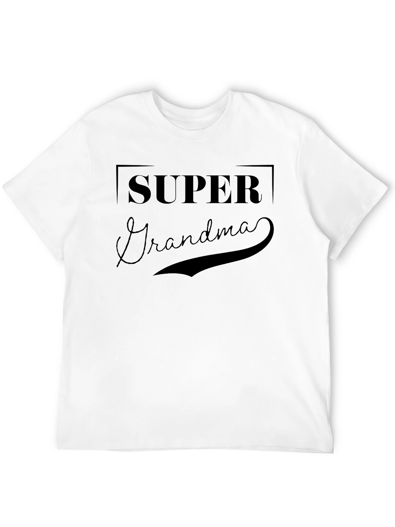 Super Grandma Black T-Shirt
