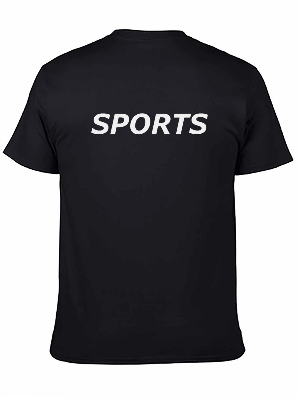 SPORTS Black Tee - Classic Style