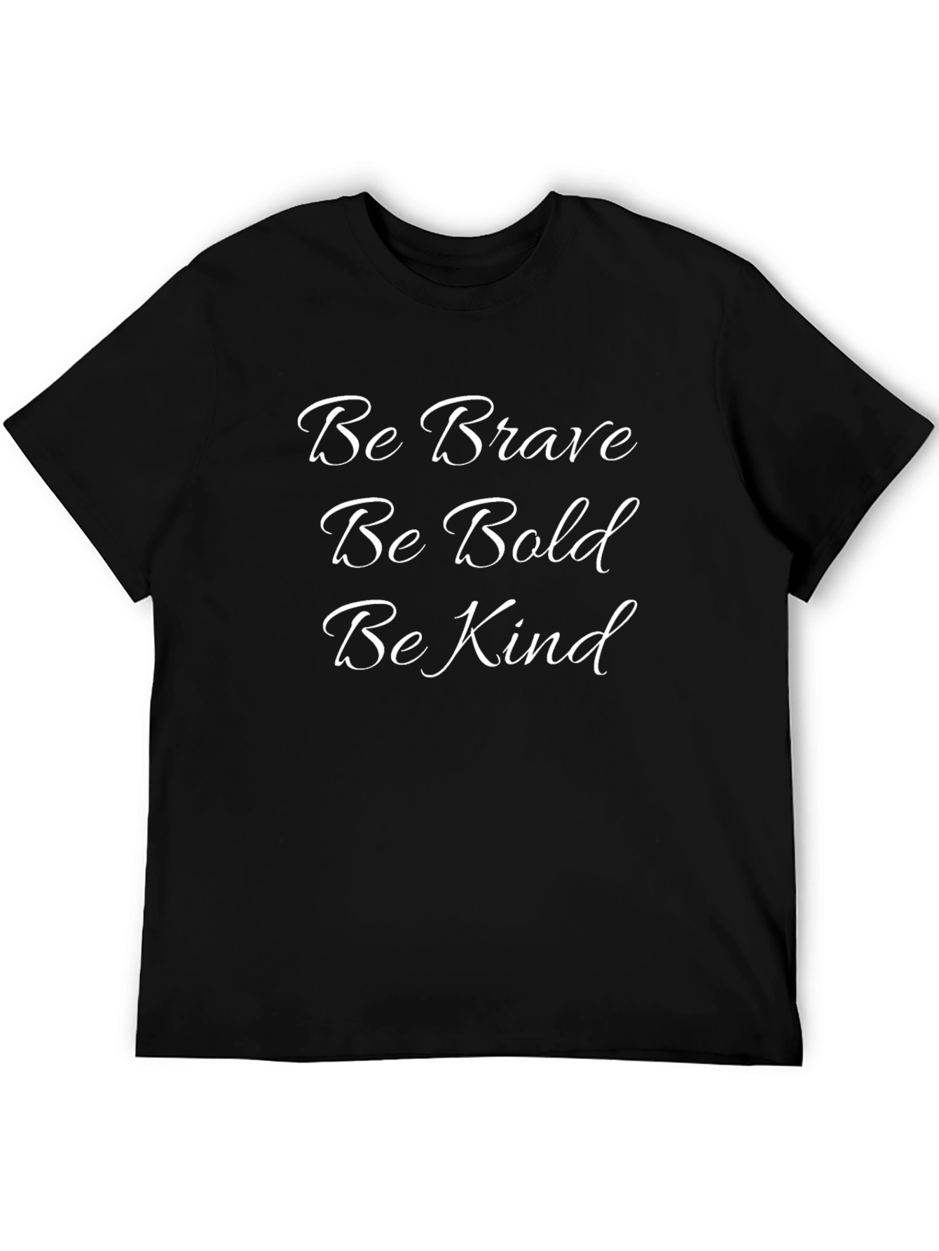 Be Brave Bold Kind Graphic Tee - Soft Black Shirt