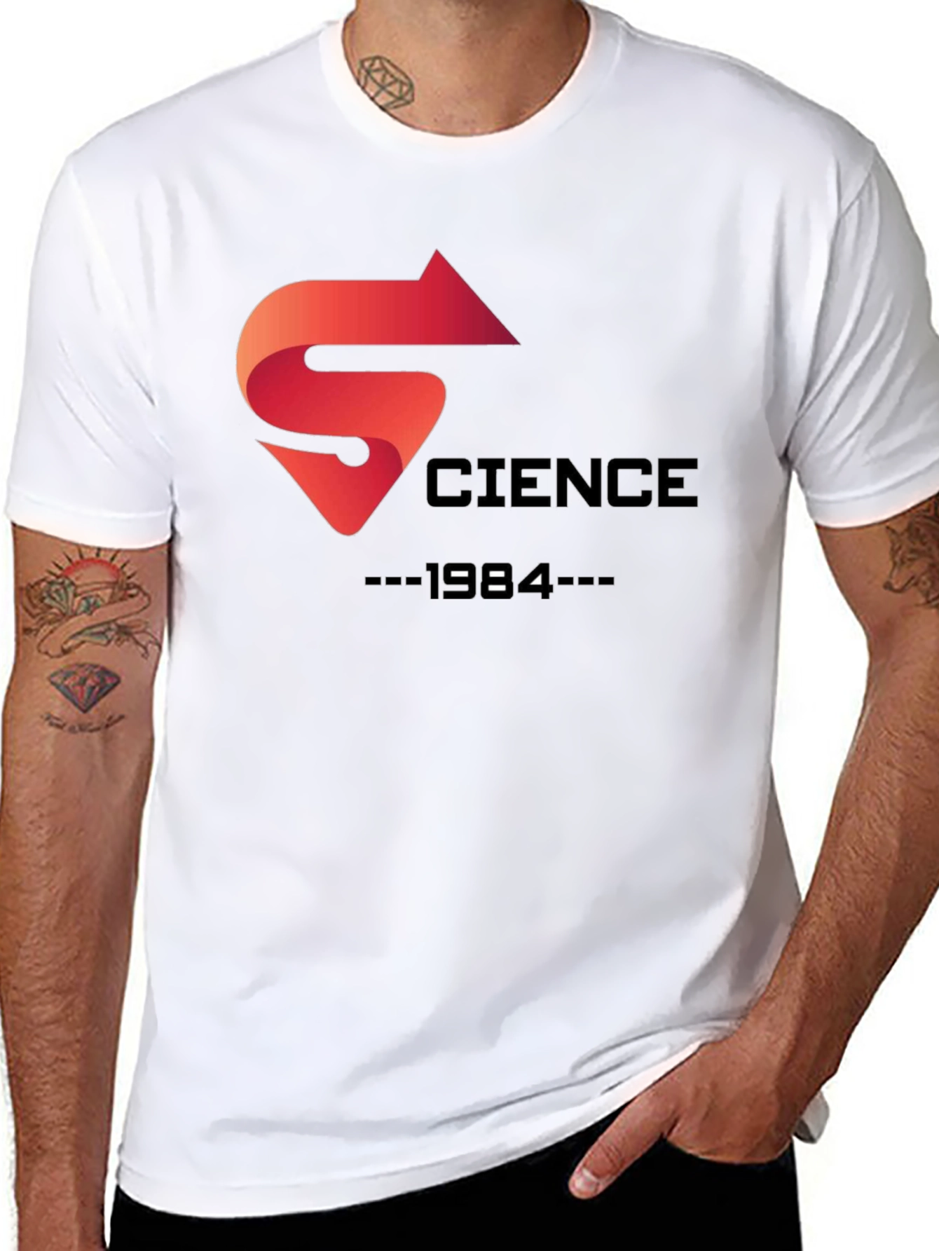Science 1984 Black T-Shirt