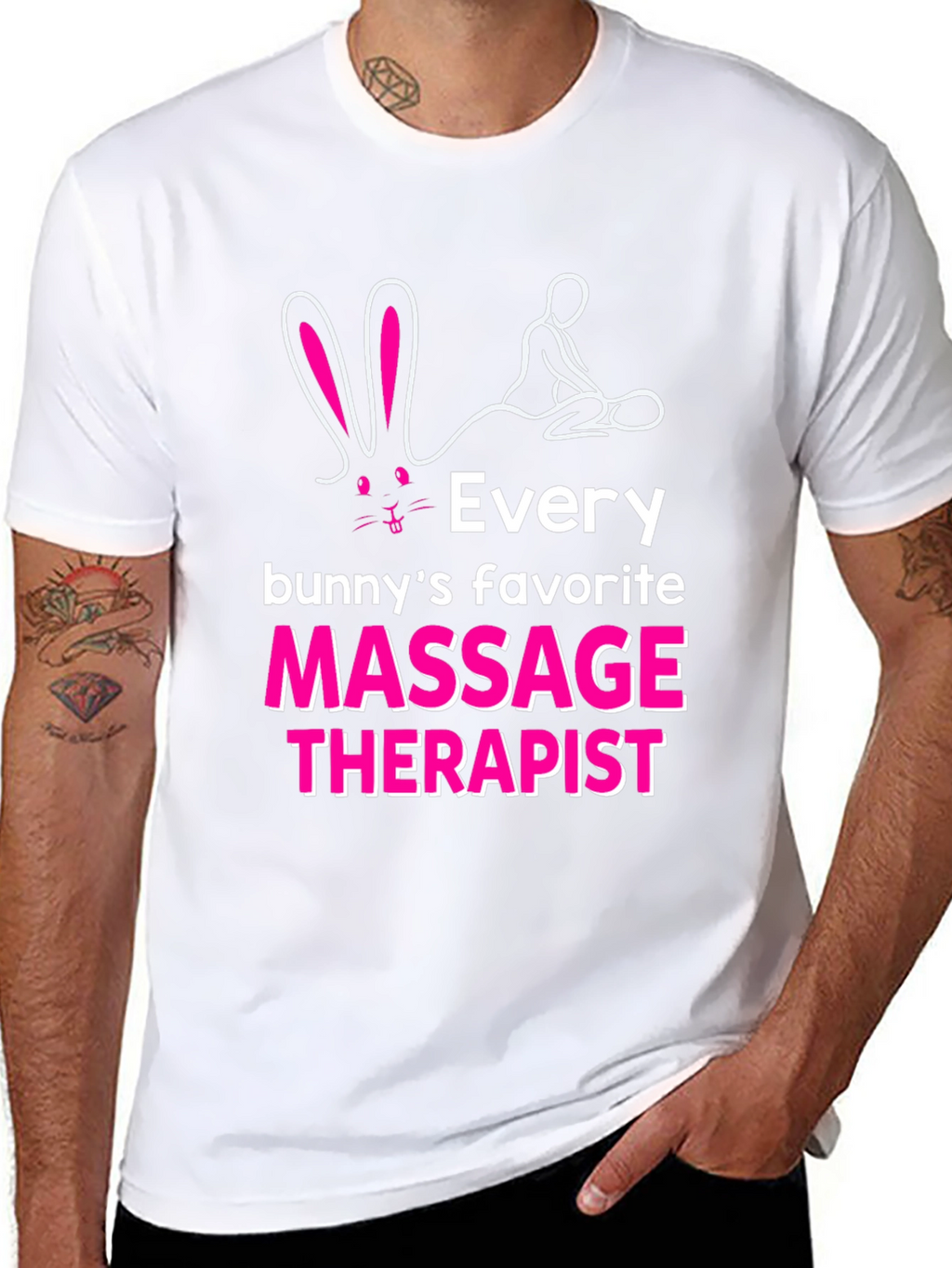 Bunnys Favorite Massage Therapist Graphic Tee
