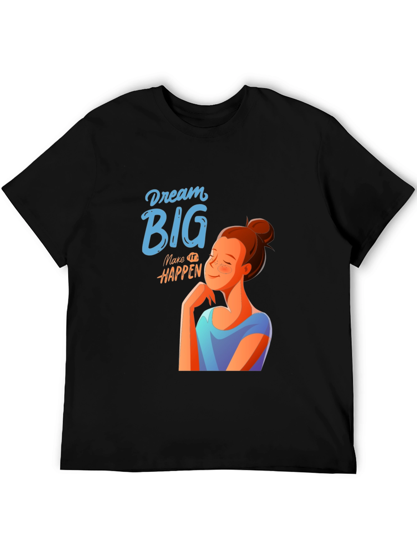 Dream Big Graphic T-Shirt - Unisex Black Tee