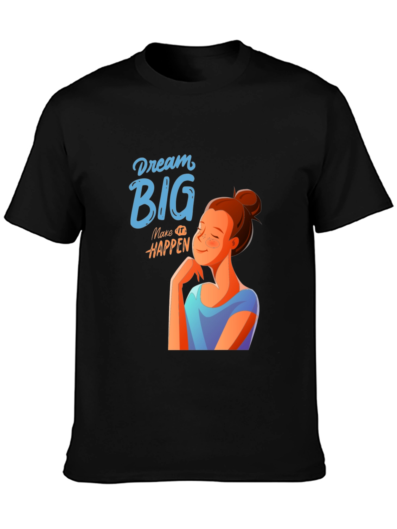 Dream Big Graphic T-Shirt - Unisex Black Tee