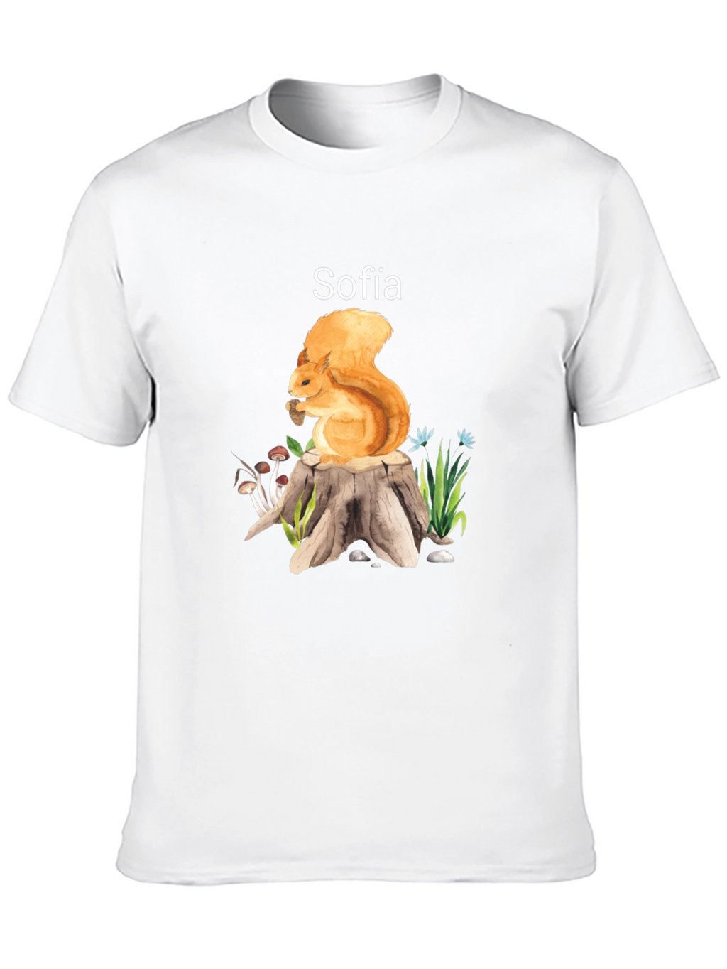Squirrel & Sofia Black T-Shirt