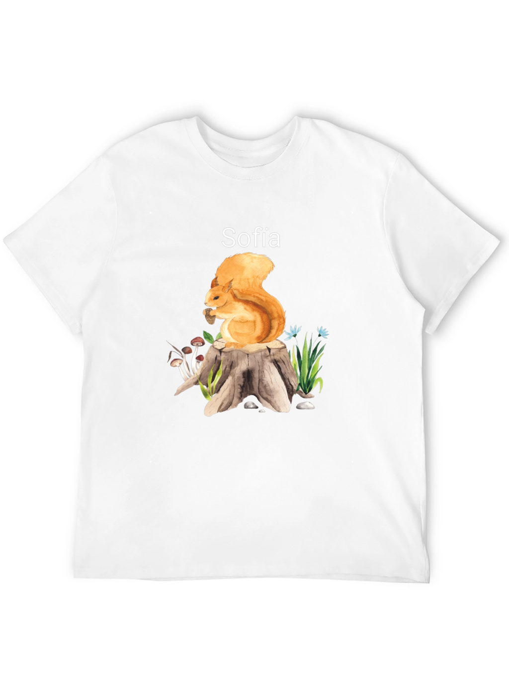 Squirrel & Sofia Black T-Shirt