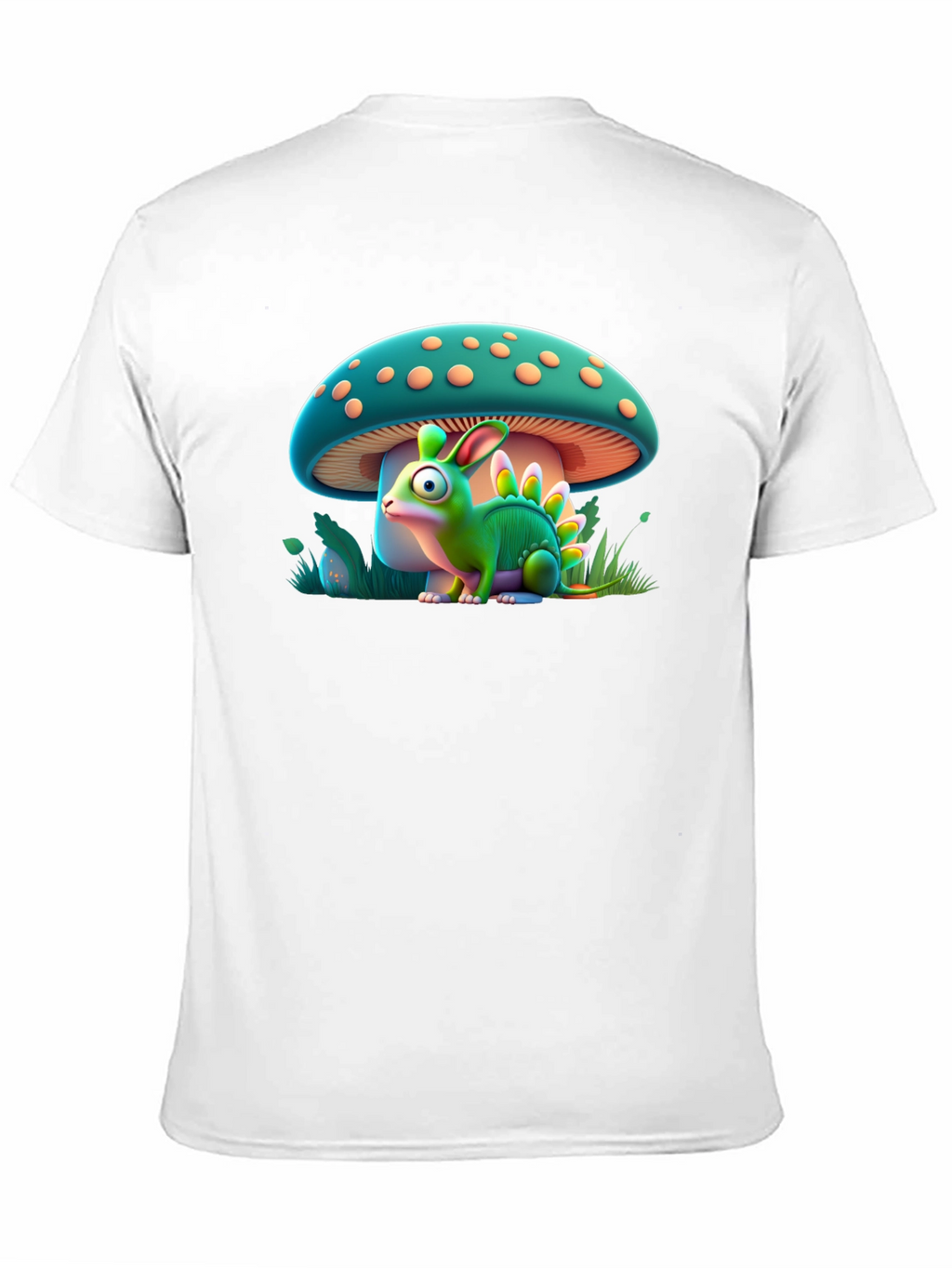 Mushroom Dino-Bunny Graphic T-Shirt