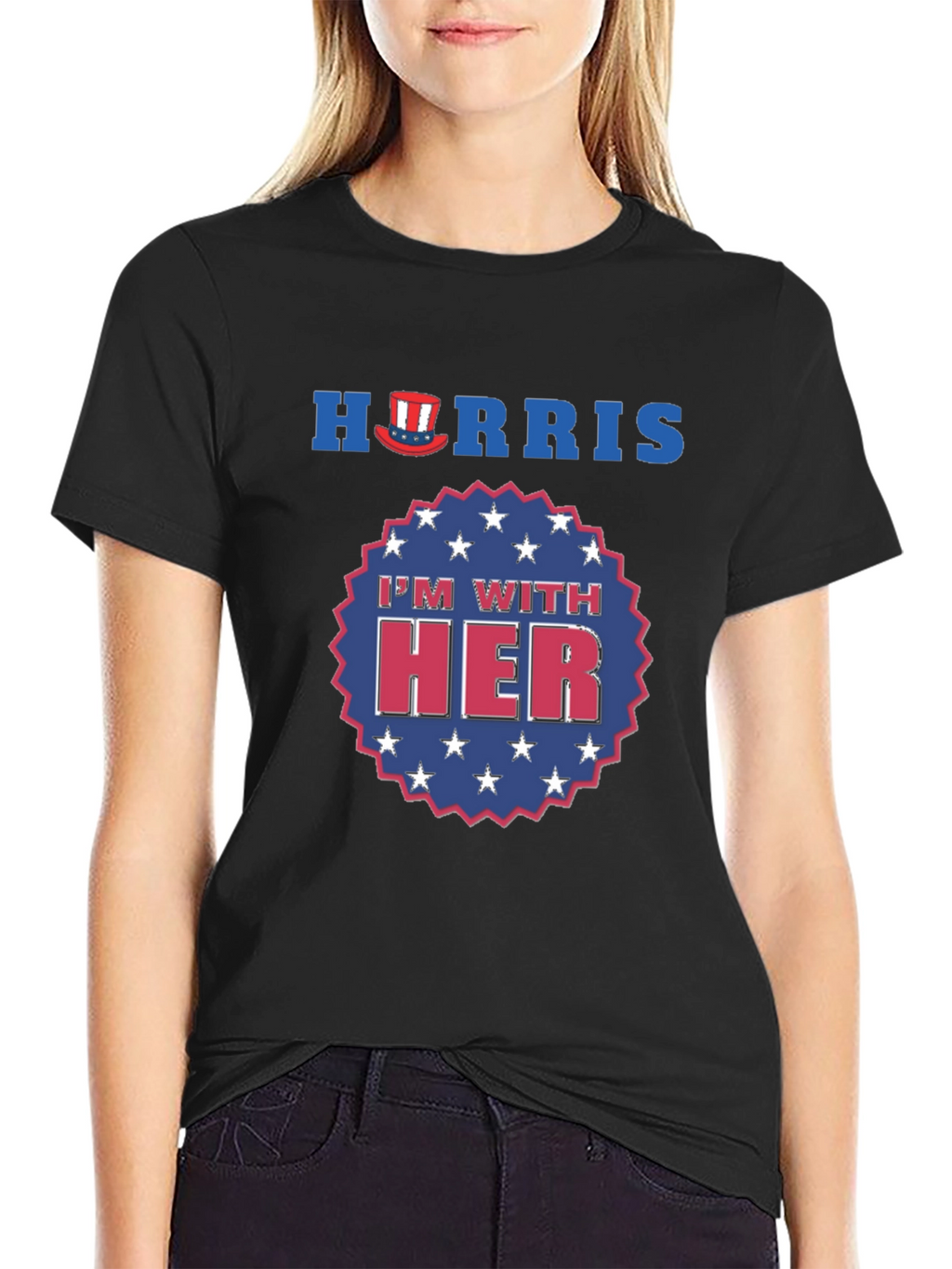 Harris Im With Her Patriotic Graphic T-Shirt
