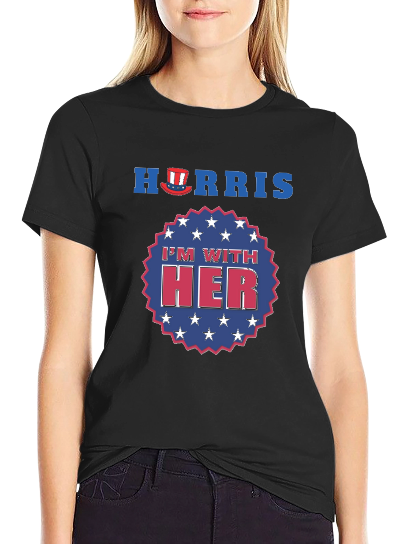 Harris Im With Her Patriotic Graphic T-Shirt