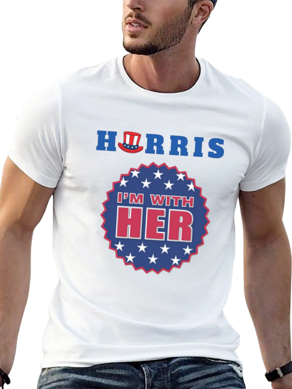 Harris Im With Her Patriotic Graphic T-Shirt