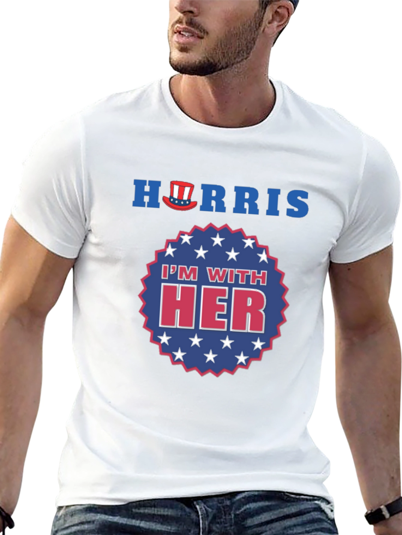 Harris Im With Her Patriotic Graphic T-Shirt