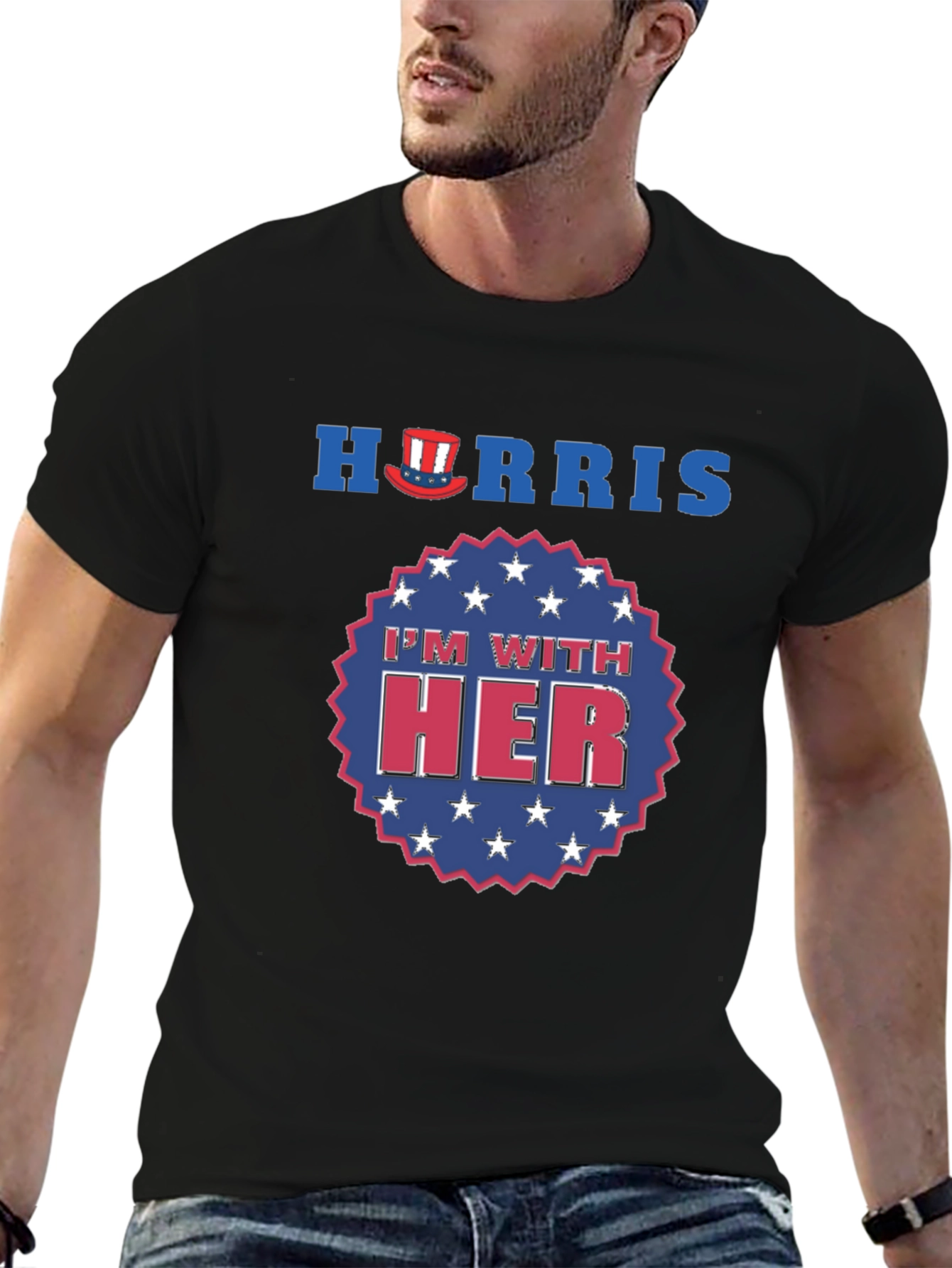 Harris Im With Her Patriotic Graphic T-Shirt