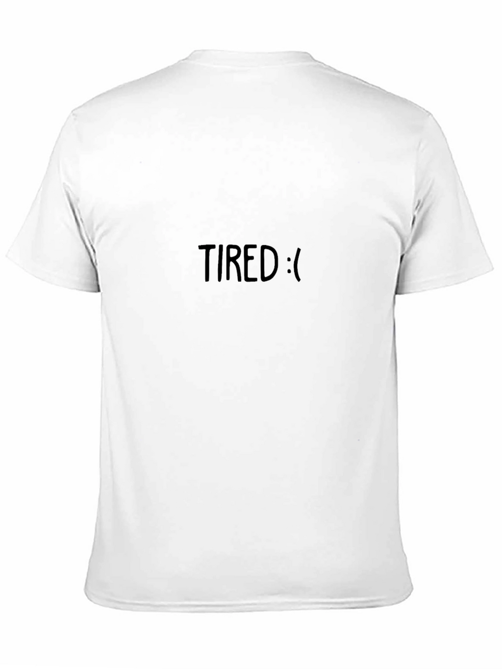 Tired Graphic Tee - Black Casual T-Shirt