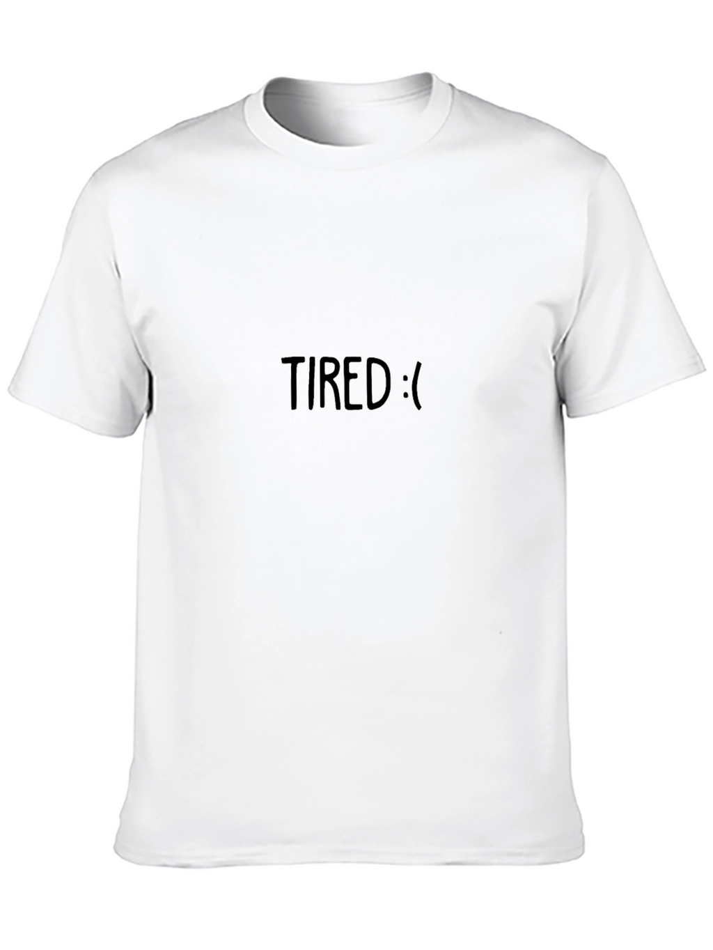 Tired Graphic Tee - Black Casual T-Shirt