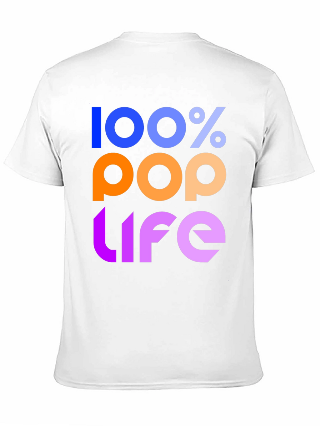 100% Pop Life Graphic Tee - Black Unisex T-Shirt