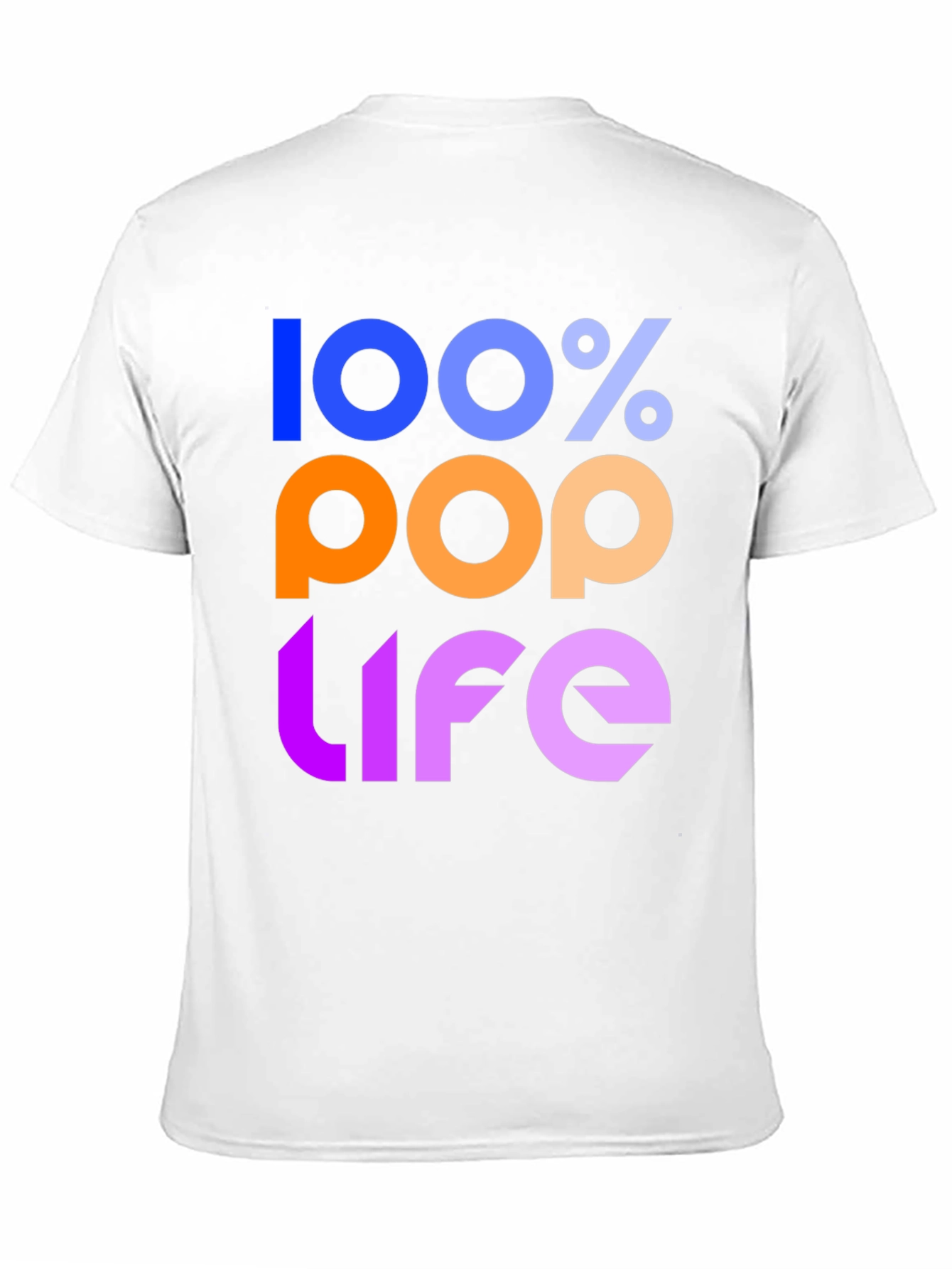 100% Pop Life Graphic Tee - Black Unisex T-Shirt