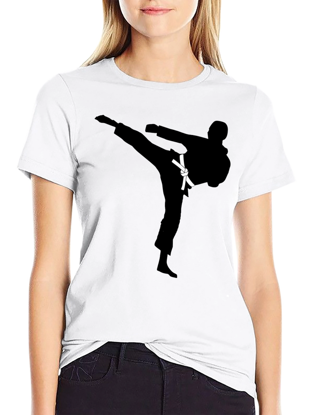 Karate Kick Black T-Shirt