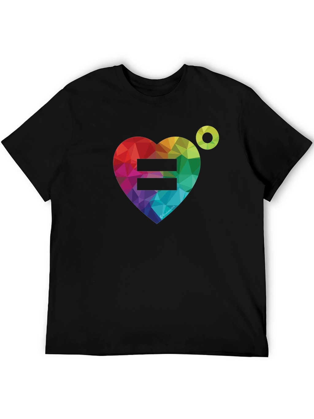 Equality Rainbow Heart Graphic Tee
