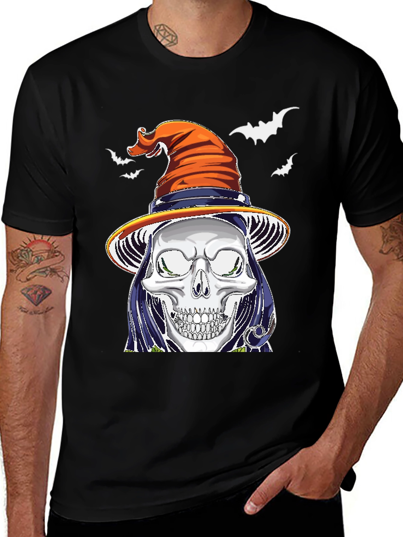 Skull Witch Halloween T-Shirt