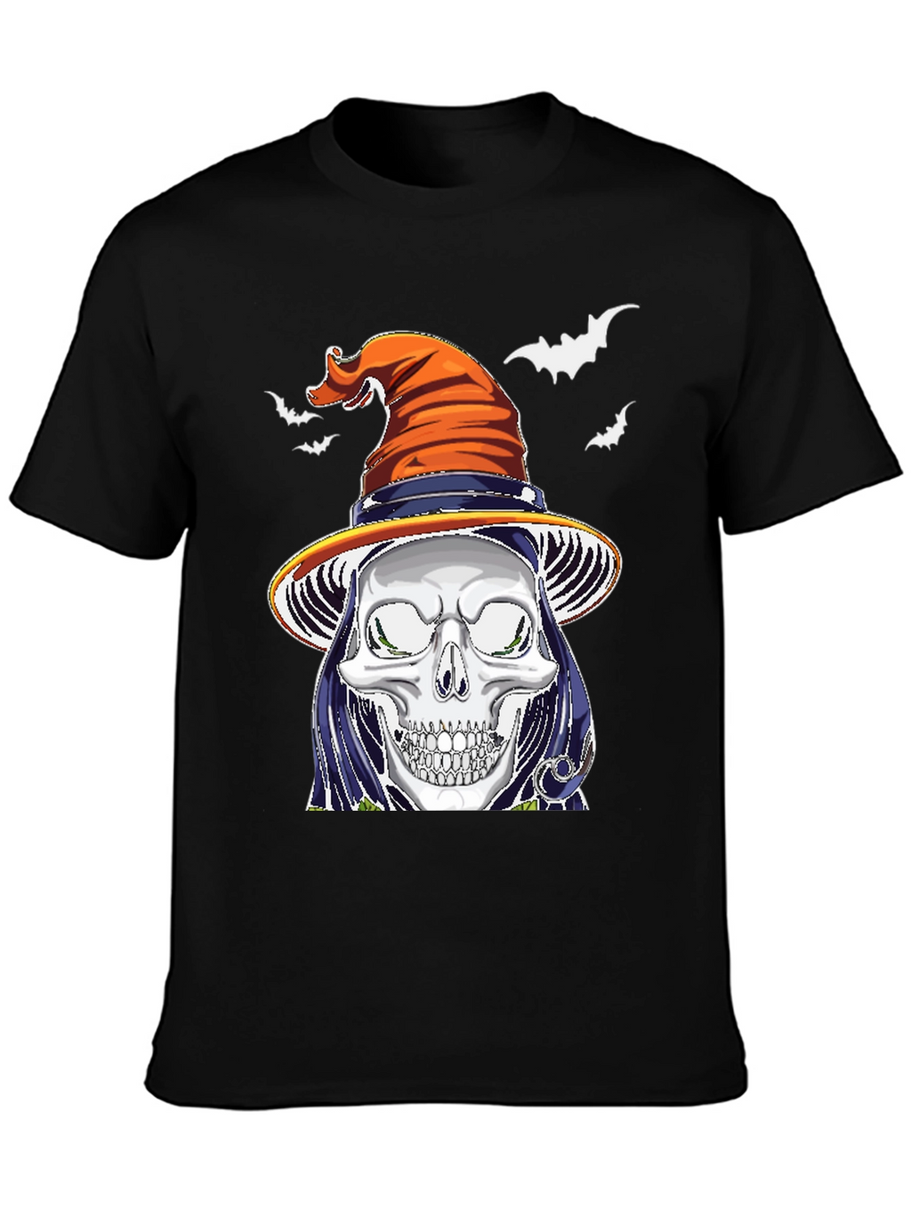 Skull Witch Halloween T-Shirt
