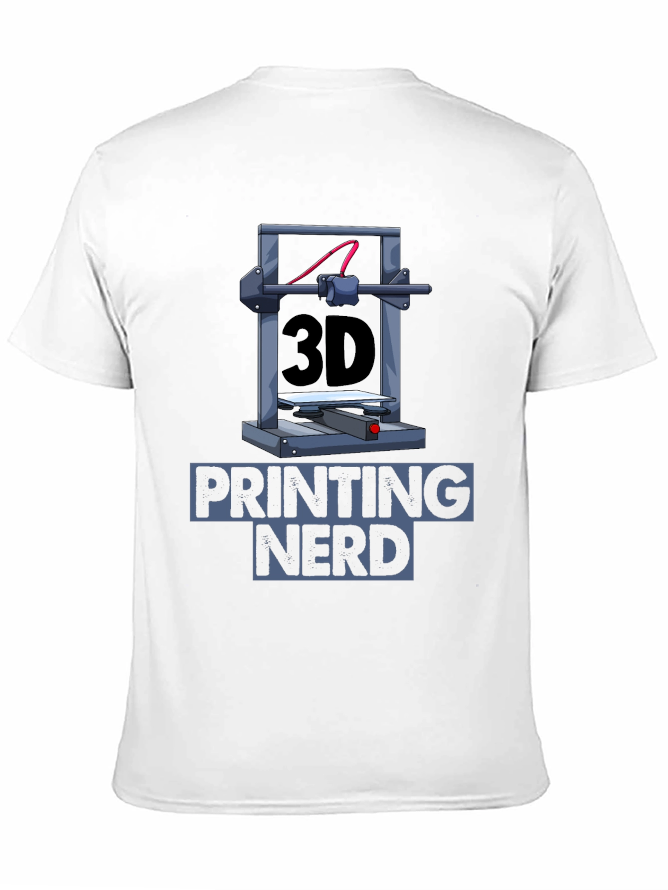 3D Printing Nerd Graphic T-Shirt - Black