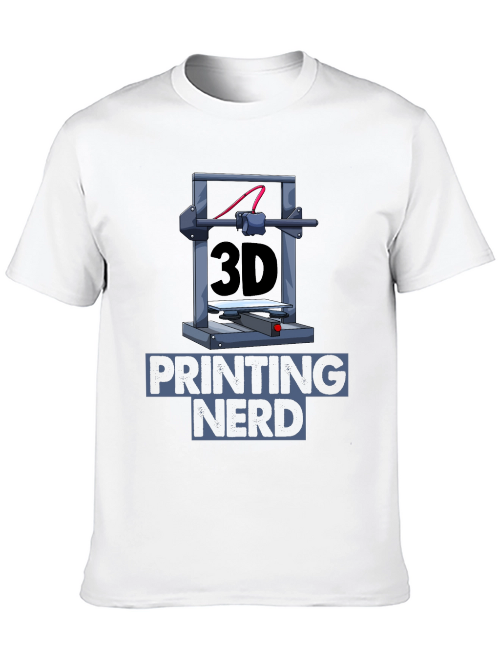 3D Printing Nerd Graphic T-Shirt - Black