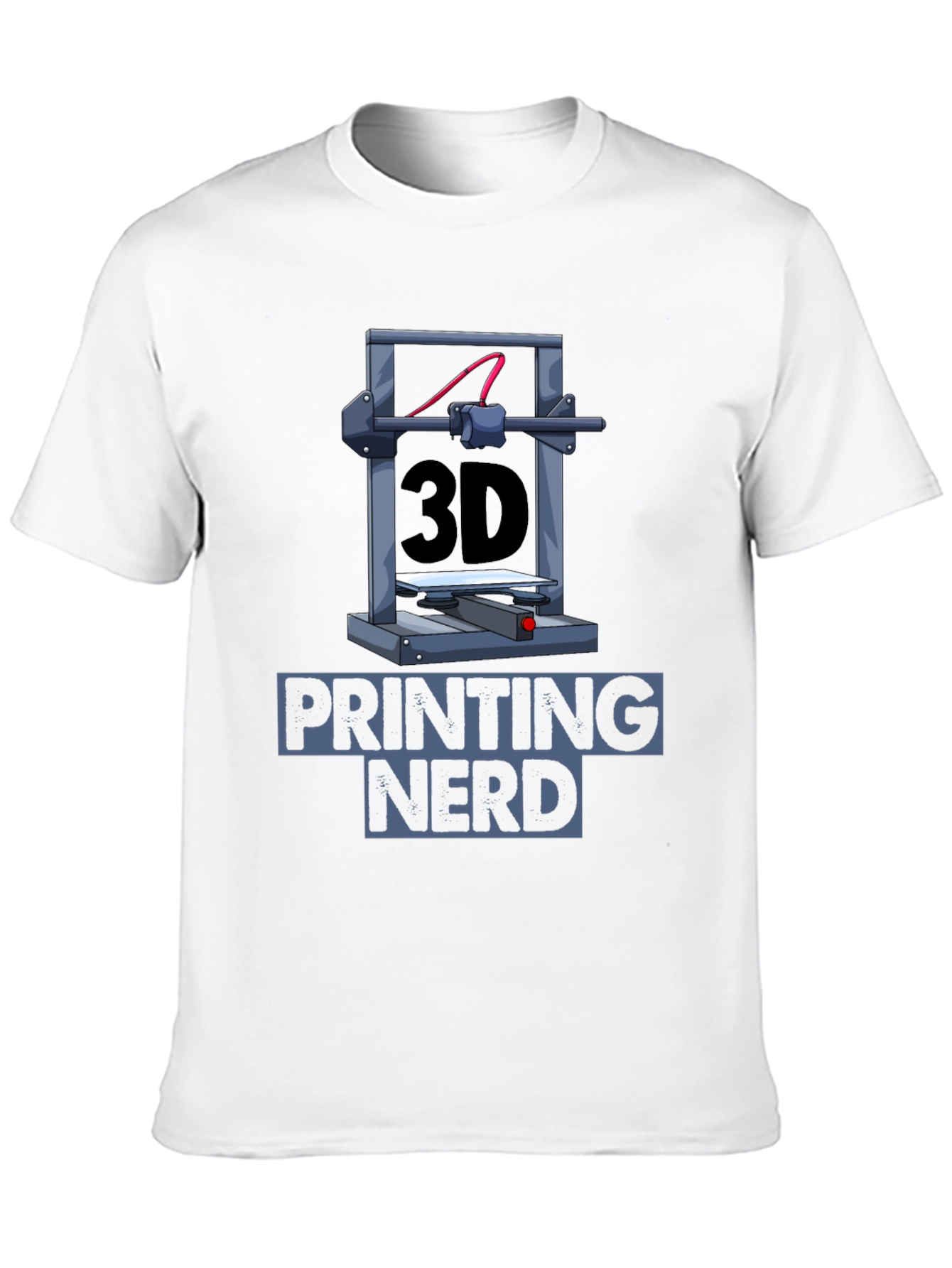 3D Printing Nerd Graphic T-Shirt - Black