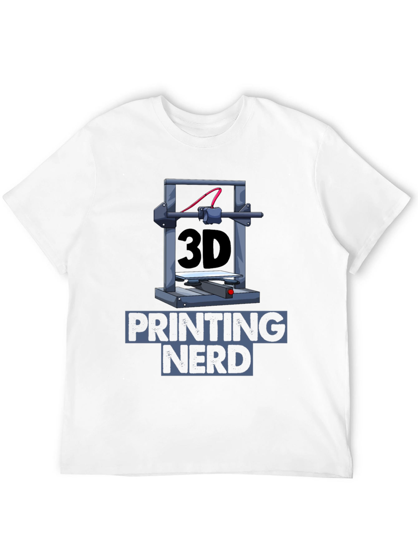3D Printing Nerd Graphic T-Shirt - Black