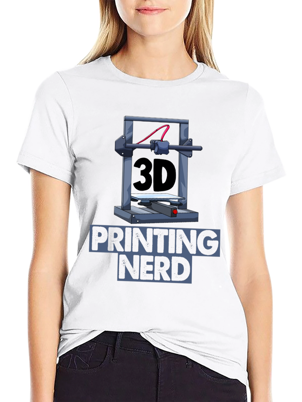 3D Printing Nerd Graphic T-Shirt - Black