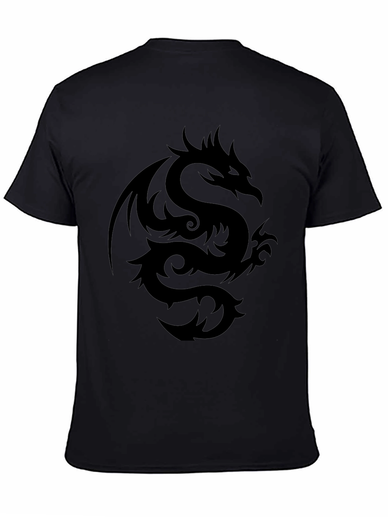 Black Dragon Graphic Tee - Mens Short Sleeve Shirt