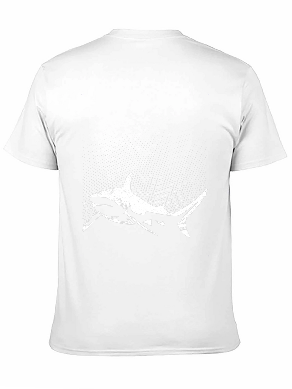 Shark Graphic Tee - Black Cotton Crew Neck T-Shirt