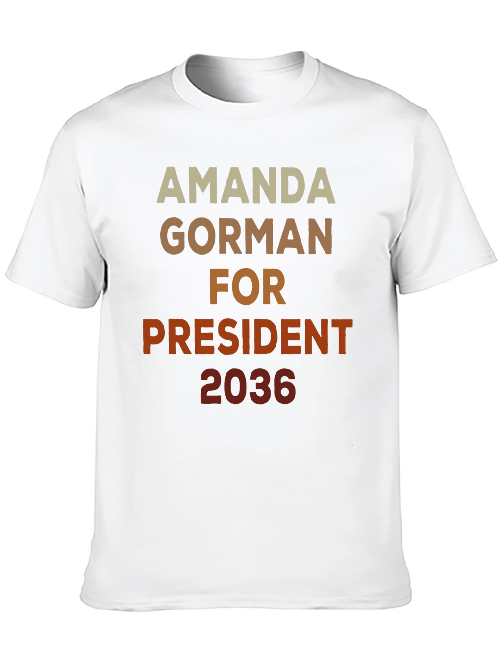 Amanda Gorman For President 2036 Black T-Shirt