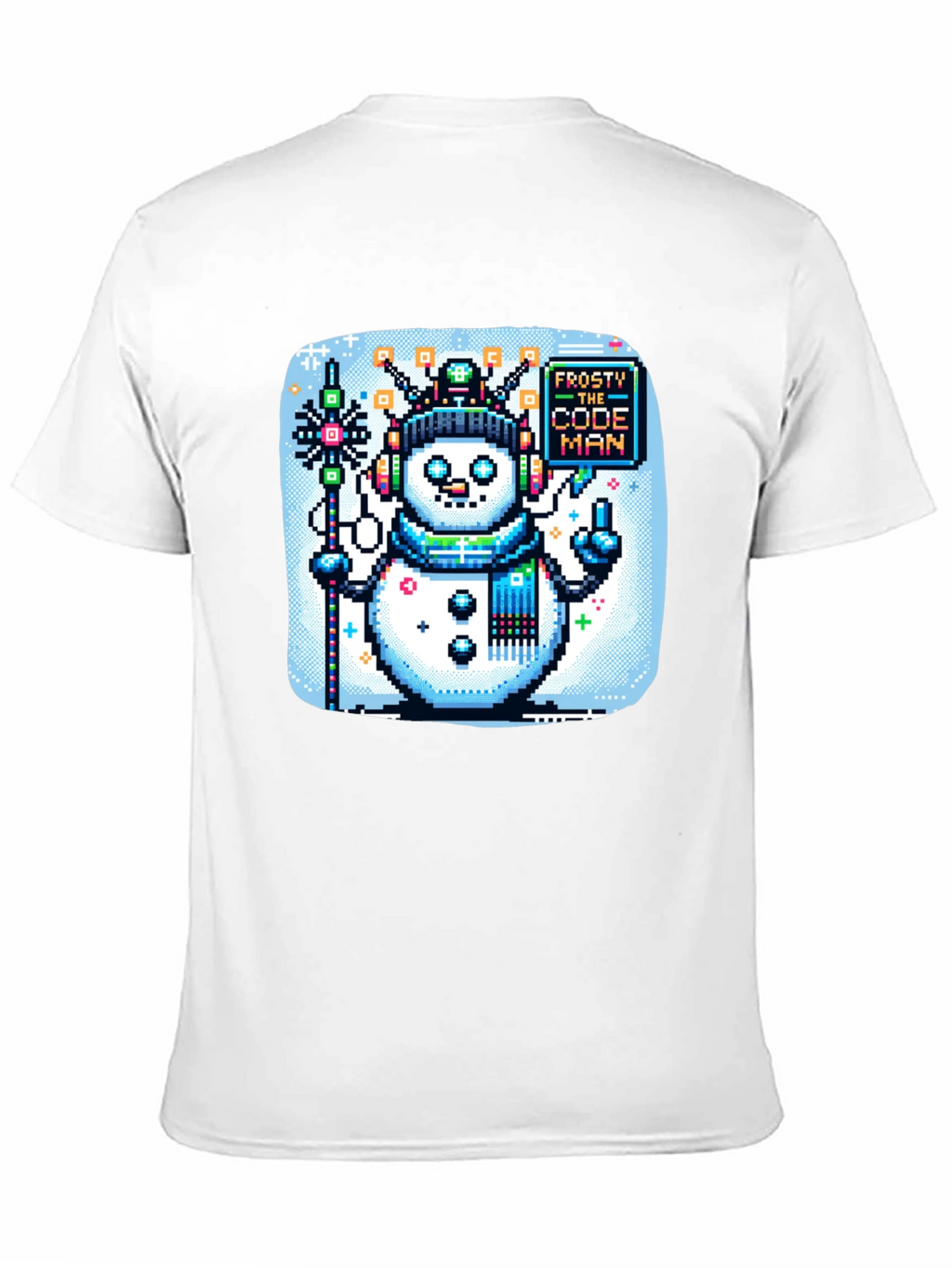 Pixel Frosty Code Man T-Shirt