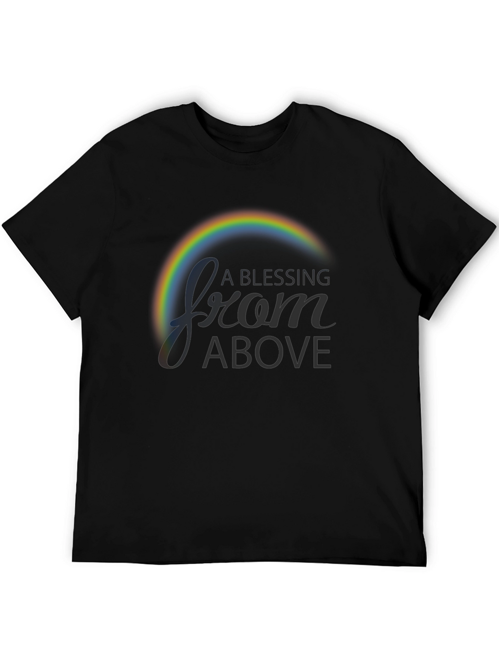 A Blessing From Above Rainbow Graphic T-Shirt