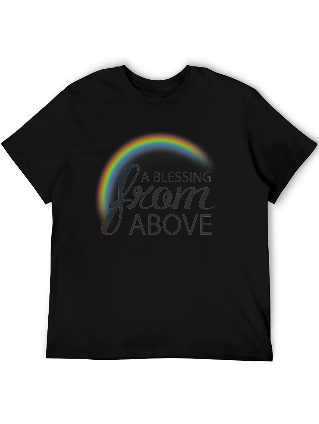 A Blessing From Above Rainbow Graphic T-Shirt