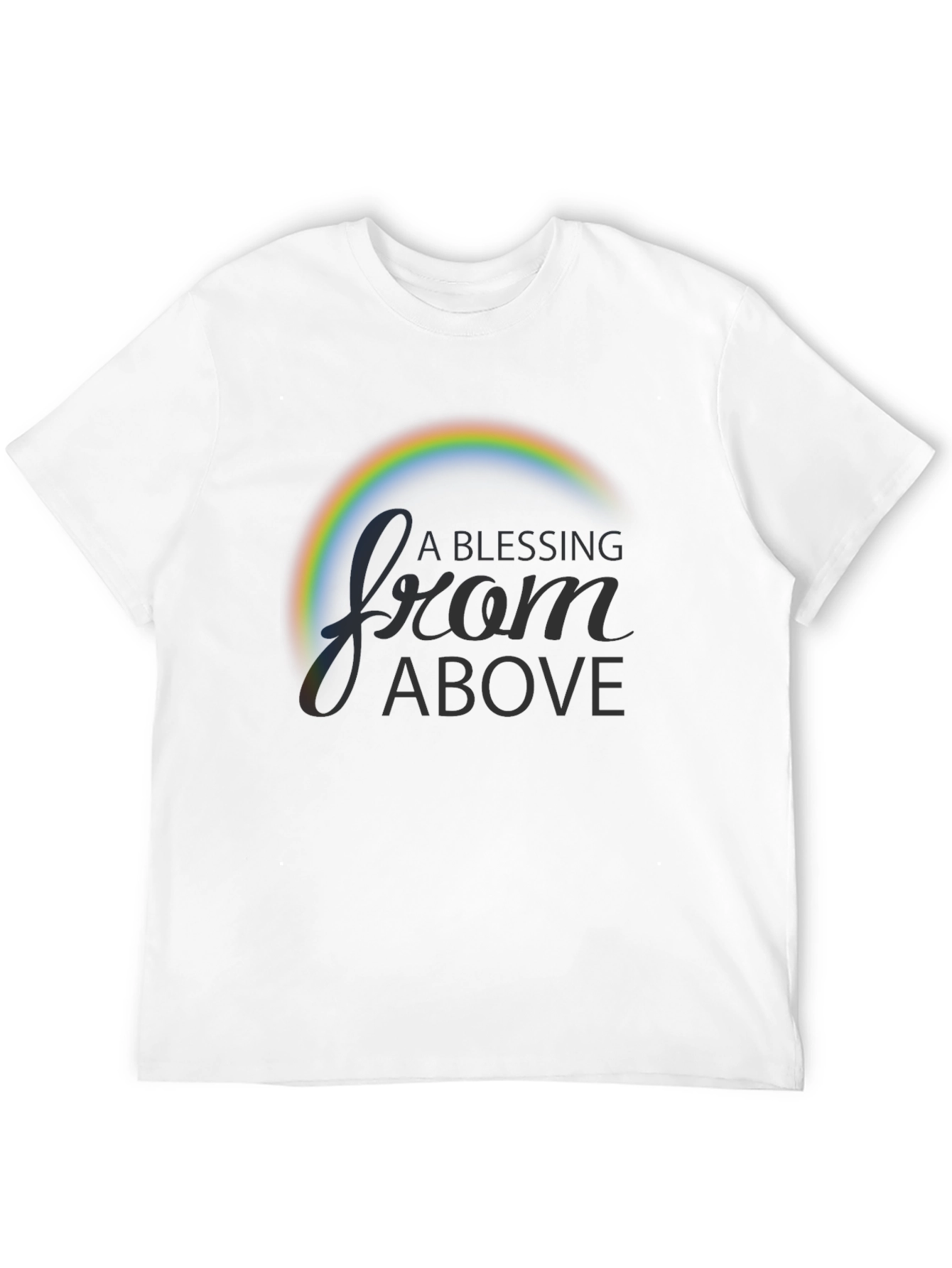 A Blessing From Above Rainbow Graphic T-Shirt