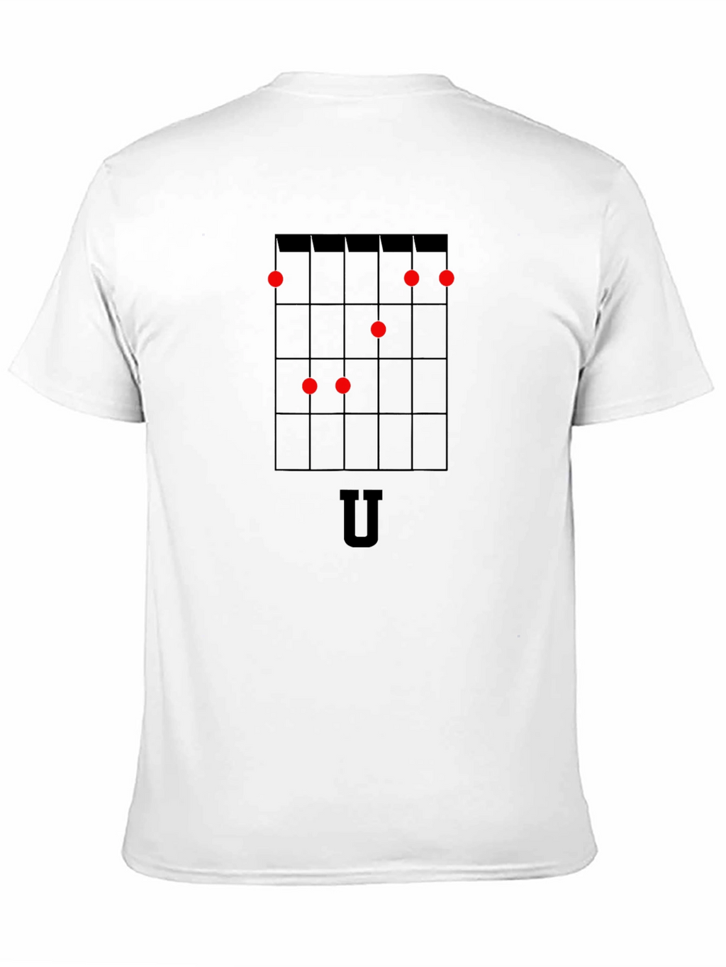Ukulele Chord Chart Black T-Shirt