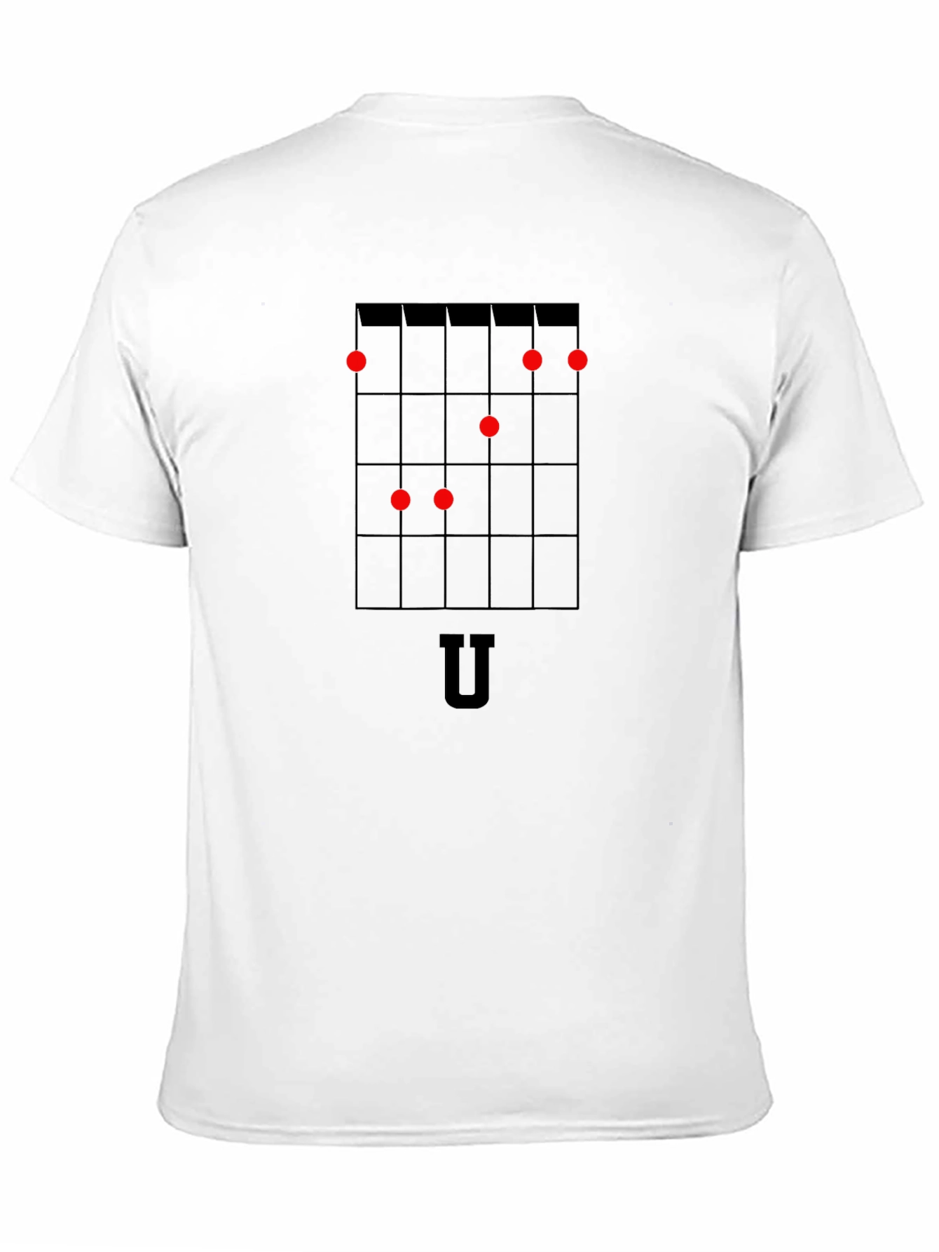 Ukulele Chord Chart Black T-Shirt