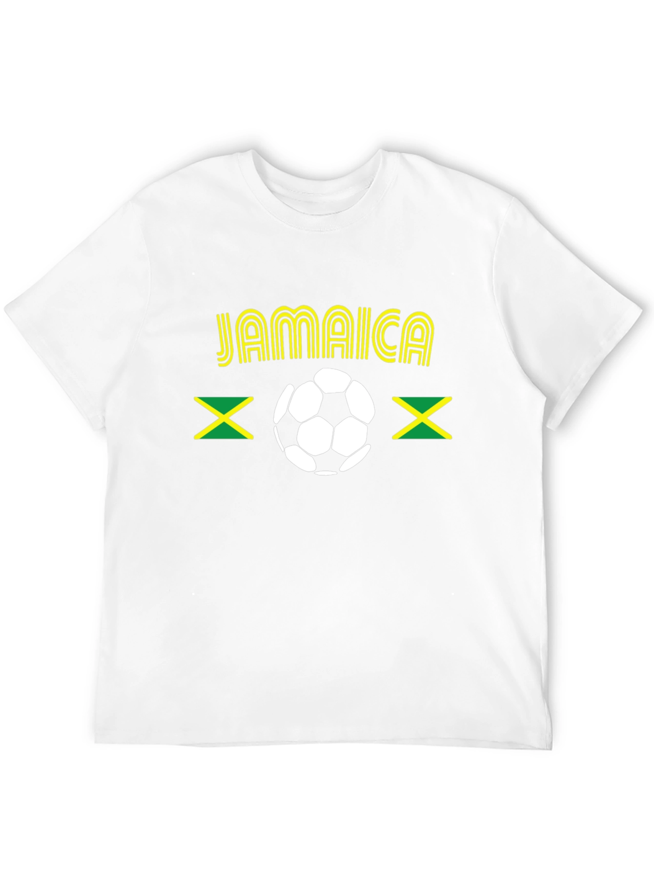 Jamaica Soccer T-Shirt - Black Graphic Tee