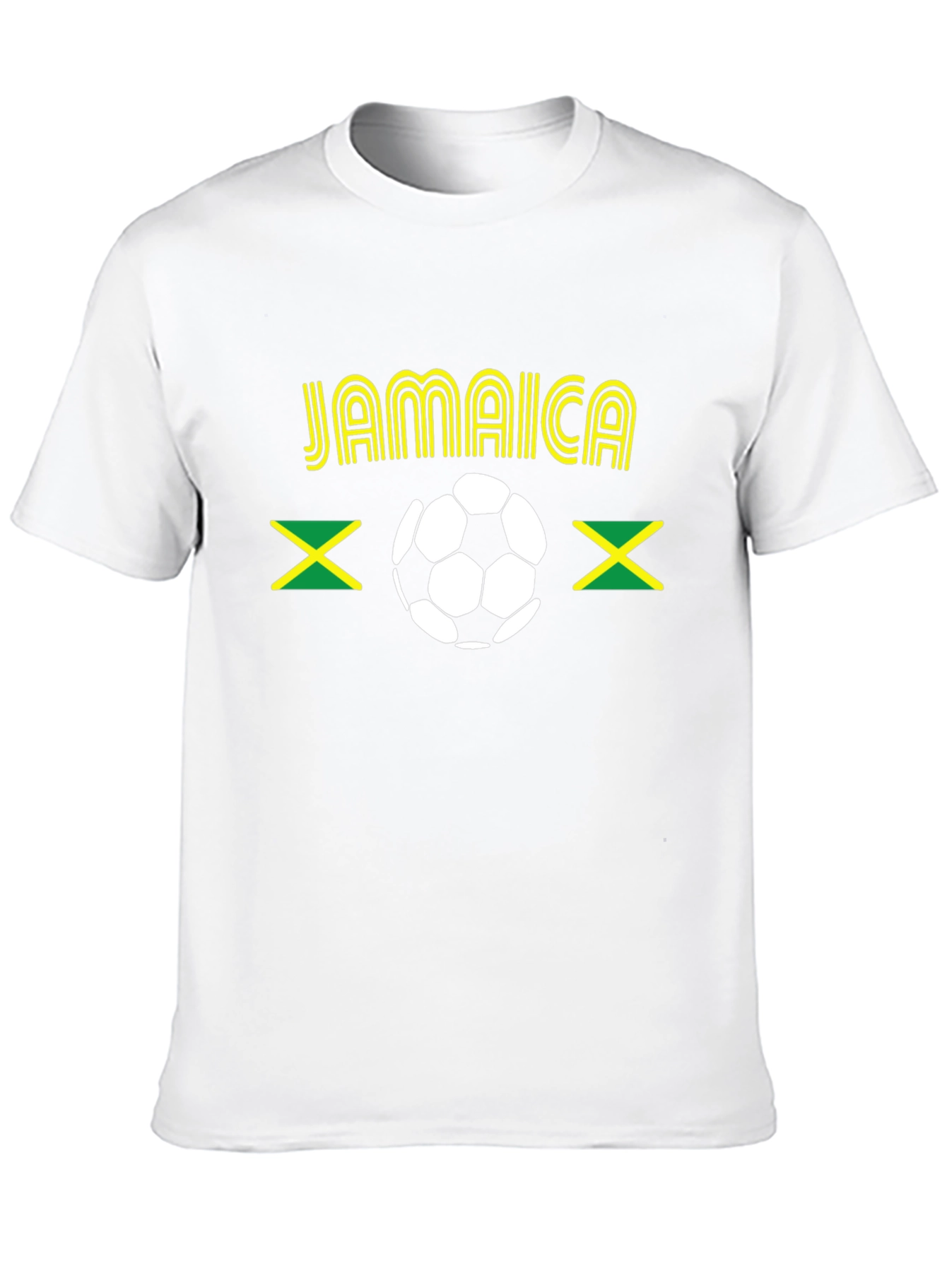 Jamaica Soccer T-Shirt - Black Graphic Tee