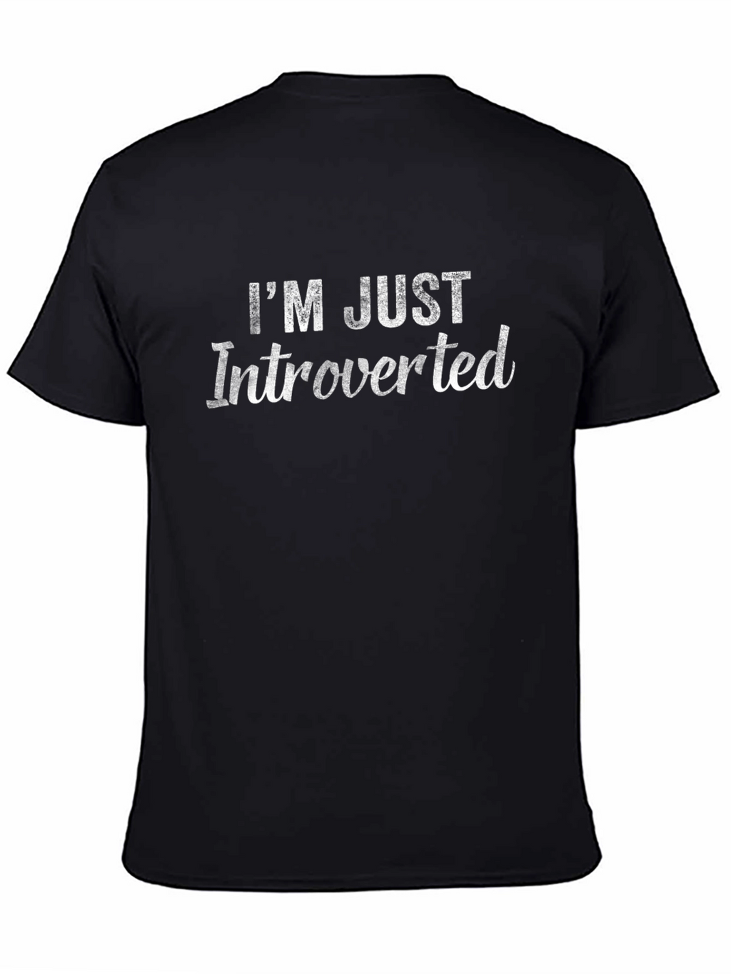 Introverted Graphic T-Shirt - Black Cotton Tee