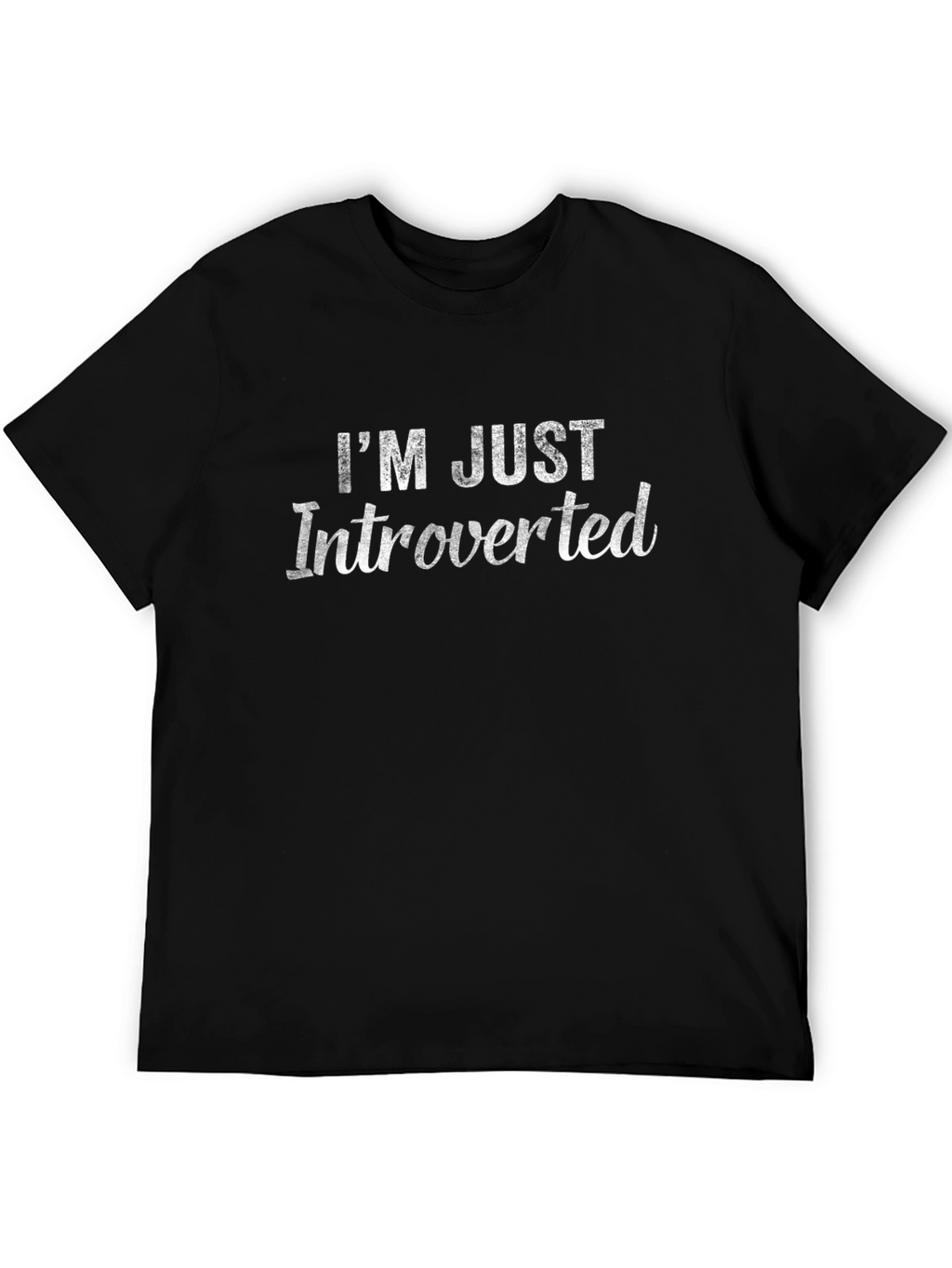 Introverted Graphic T-Shirt - Black Cotton Tee