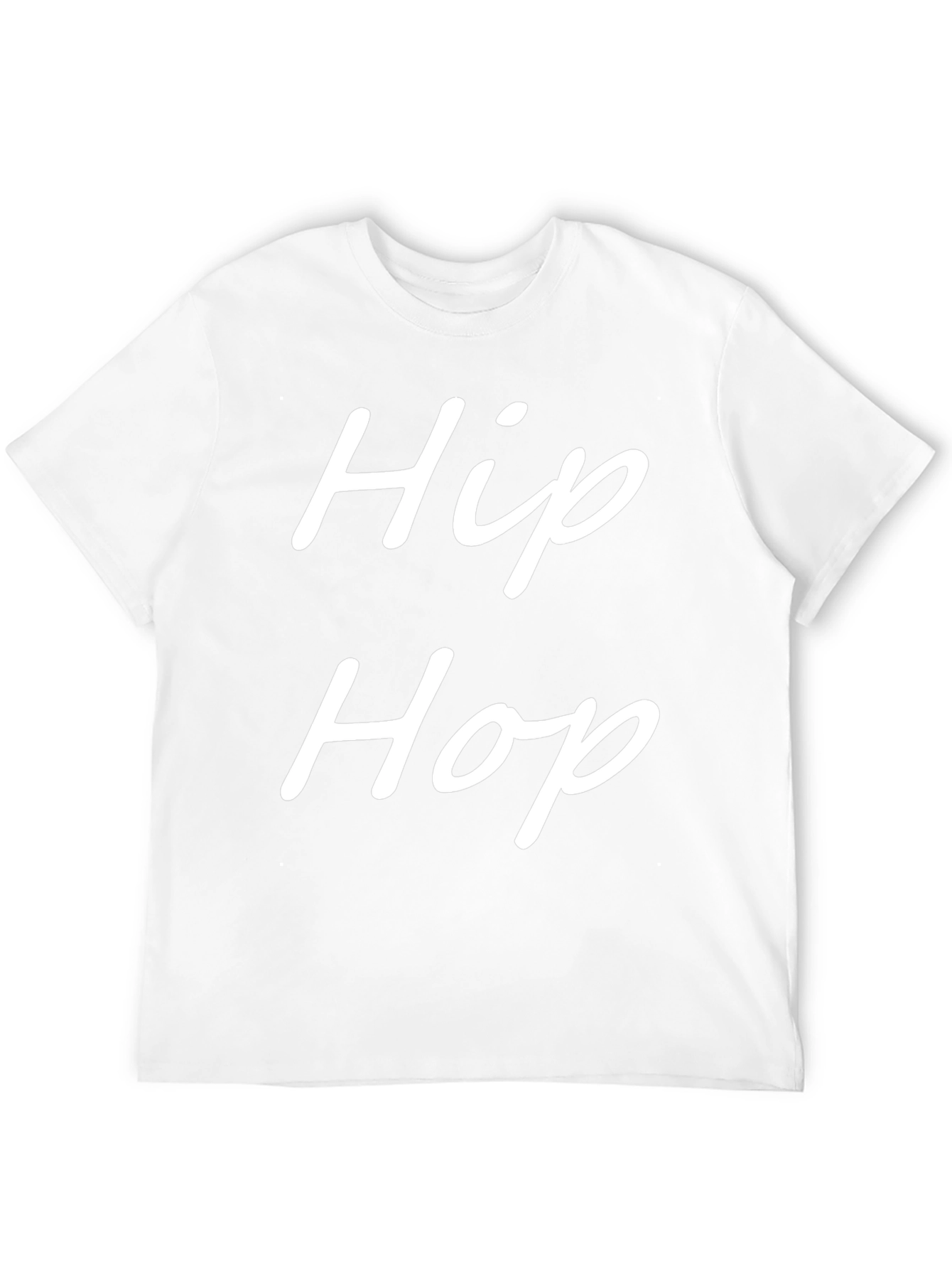 Hip Hop Graphic Tee - Stylish Black Cotton T-Shirt