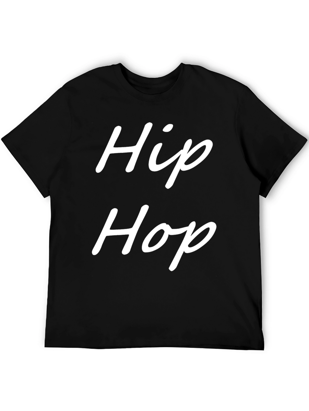 Hip Hop Graphic Tee - Stylish Black Cotton T-Shirt