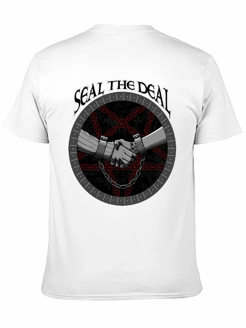 Seal The Deal Graphic Print Black T-Shirt