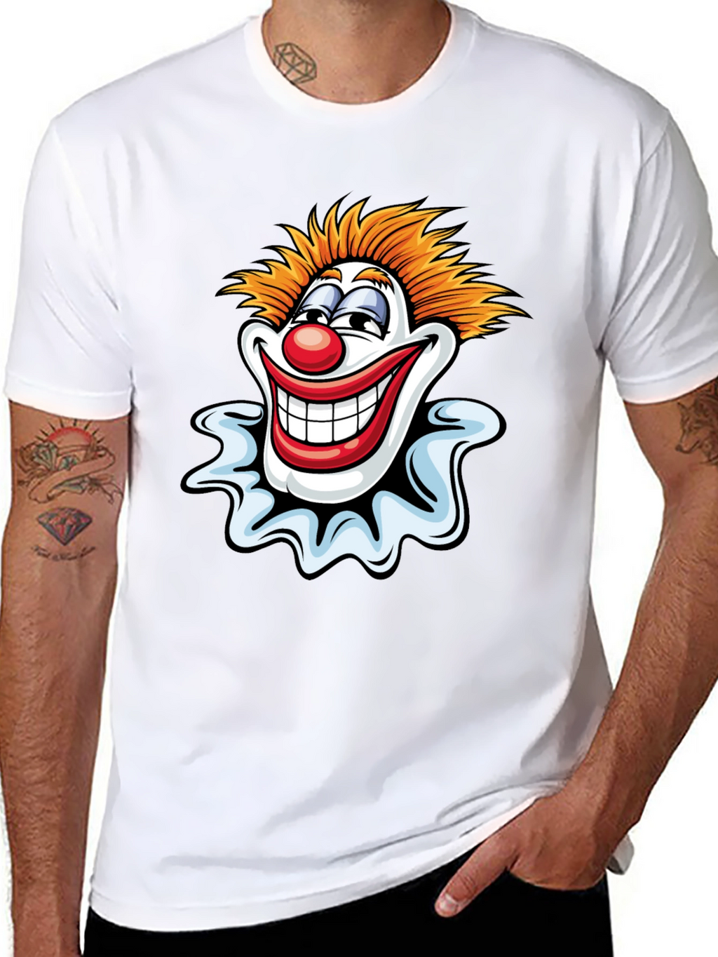 Clown Graphic Tee - Mens Black T-Shirt