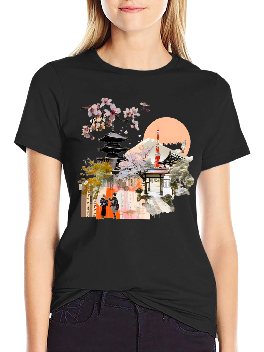 Japanese Inspired Graphic Print Tee