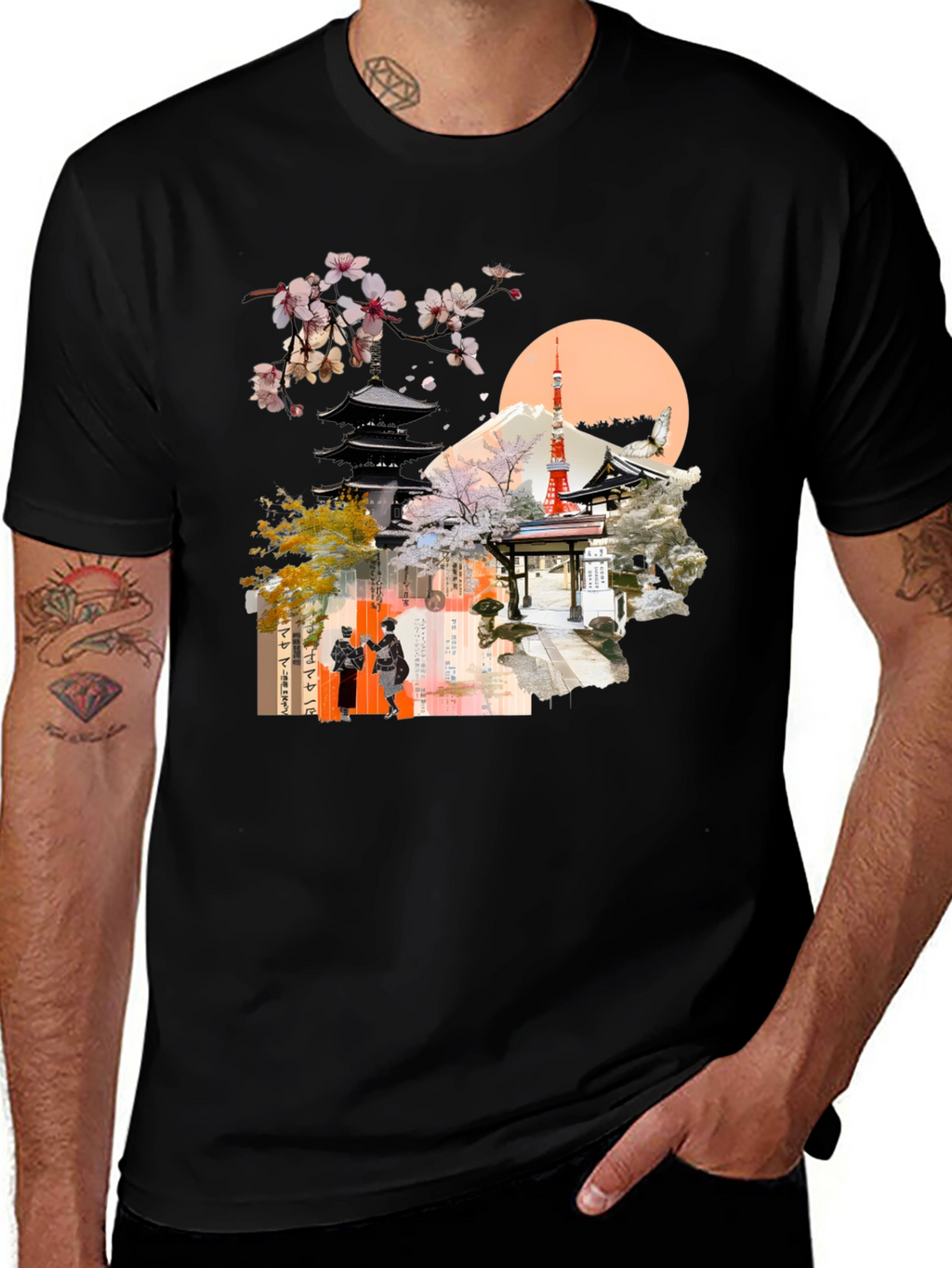 Japanese Inspired Graphic Print Tee