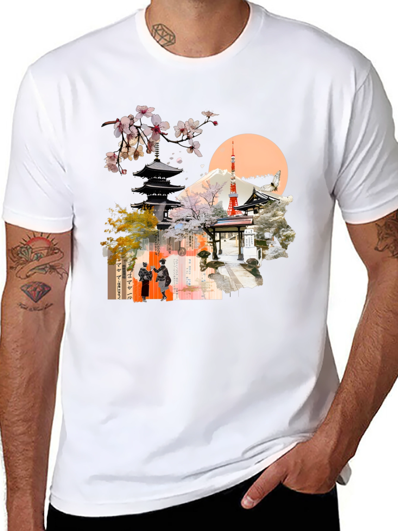 Japanese Inspired Graphic Print Tee